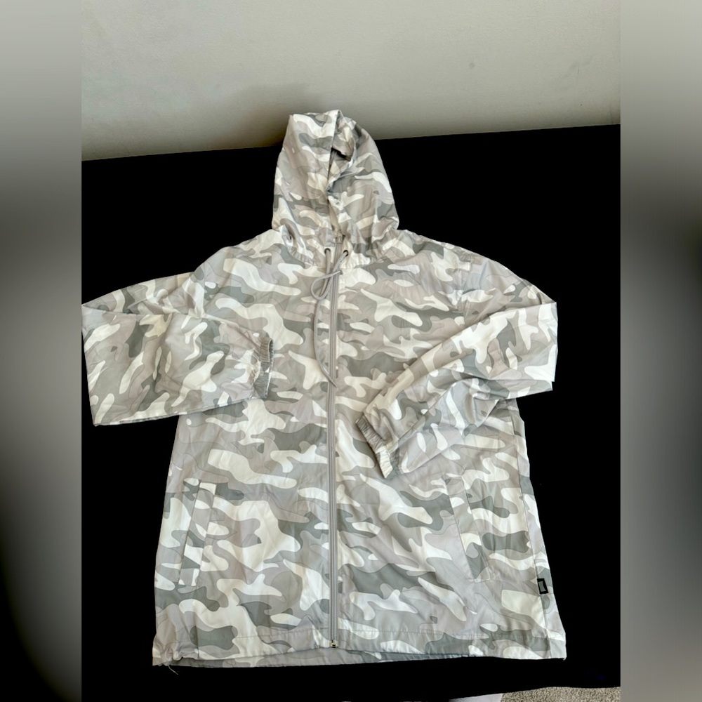Grey Camo Windbreaker